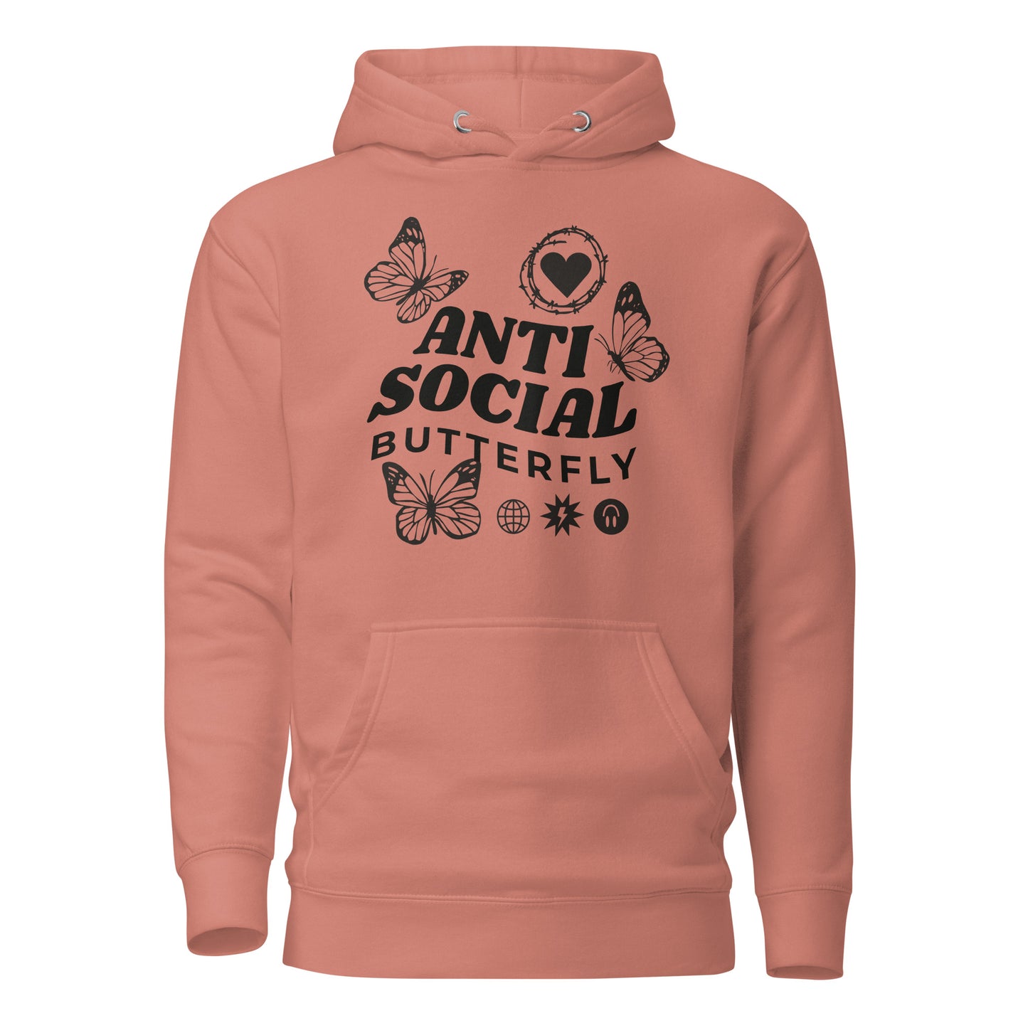 Anti-Social Butterfly Unisex Hoodie