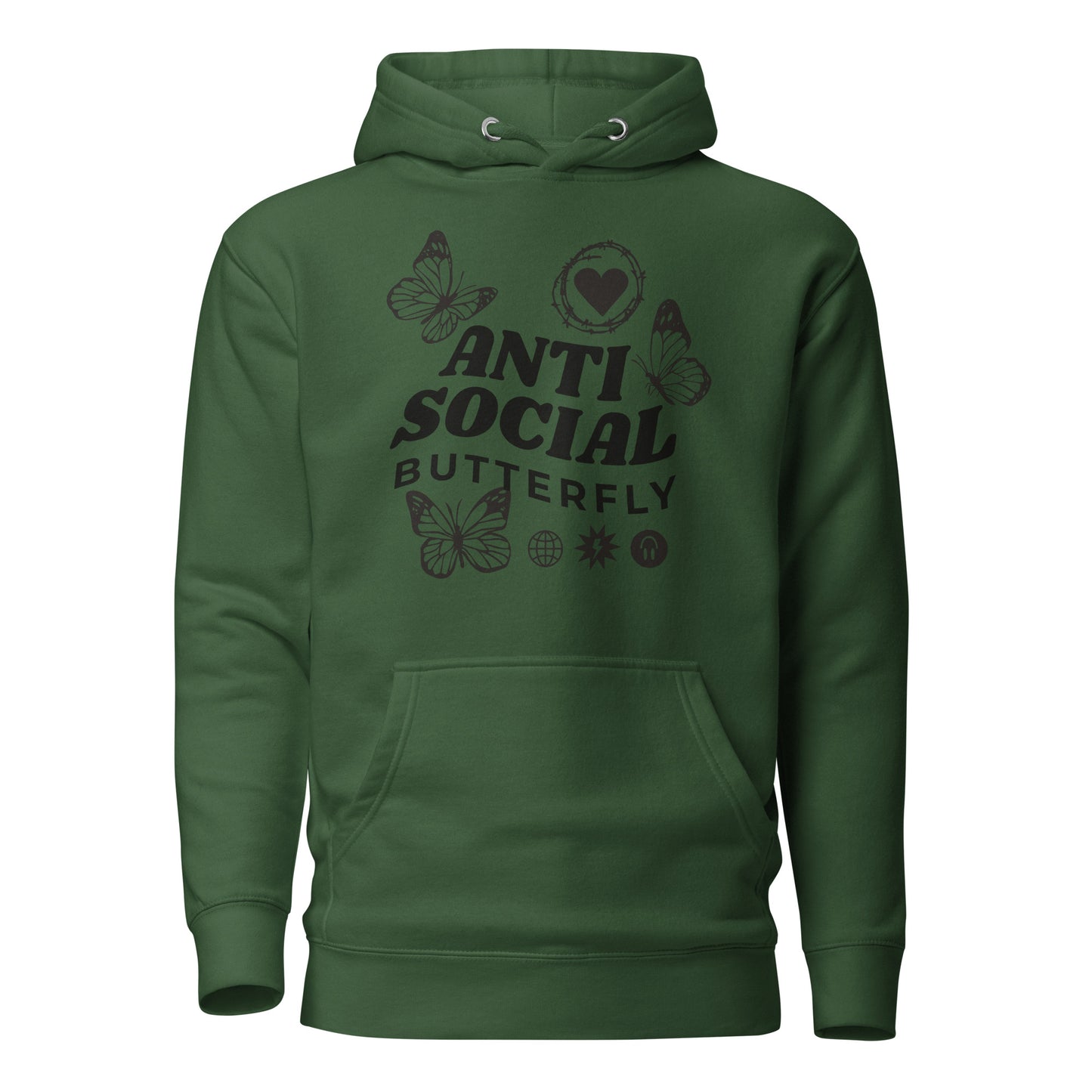 Anti-Social Butterfly Unisex Hoodie