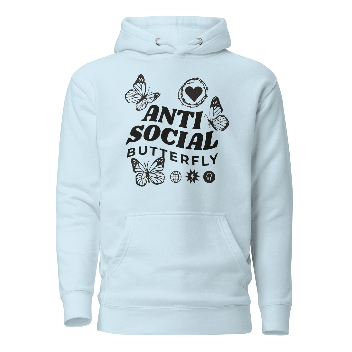 Anti-Social Butterfly Unisex Hoodie