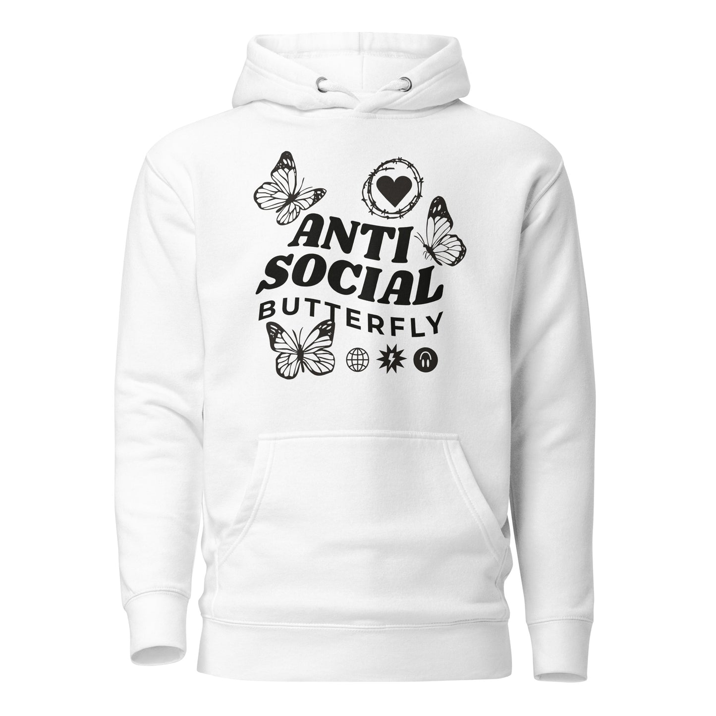 Anti-Social Butterfly Unisex Hoodie