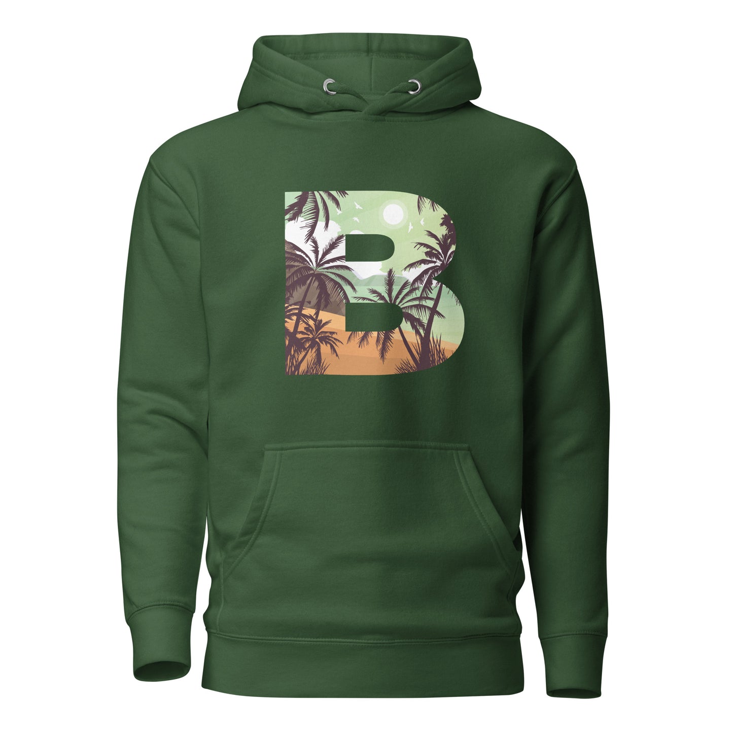 B Palm Trees Unisex Hoodie