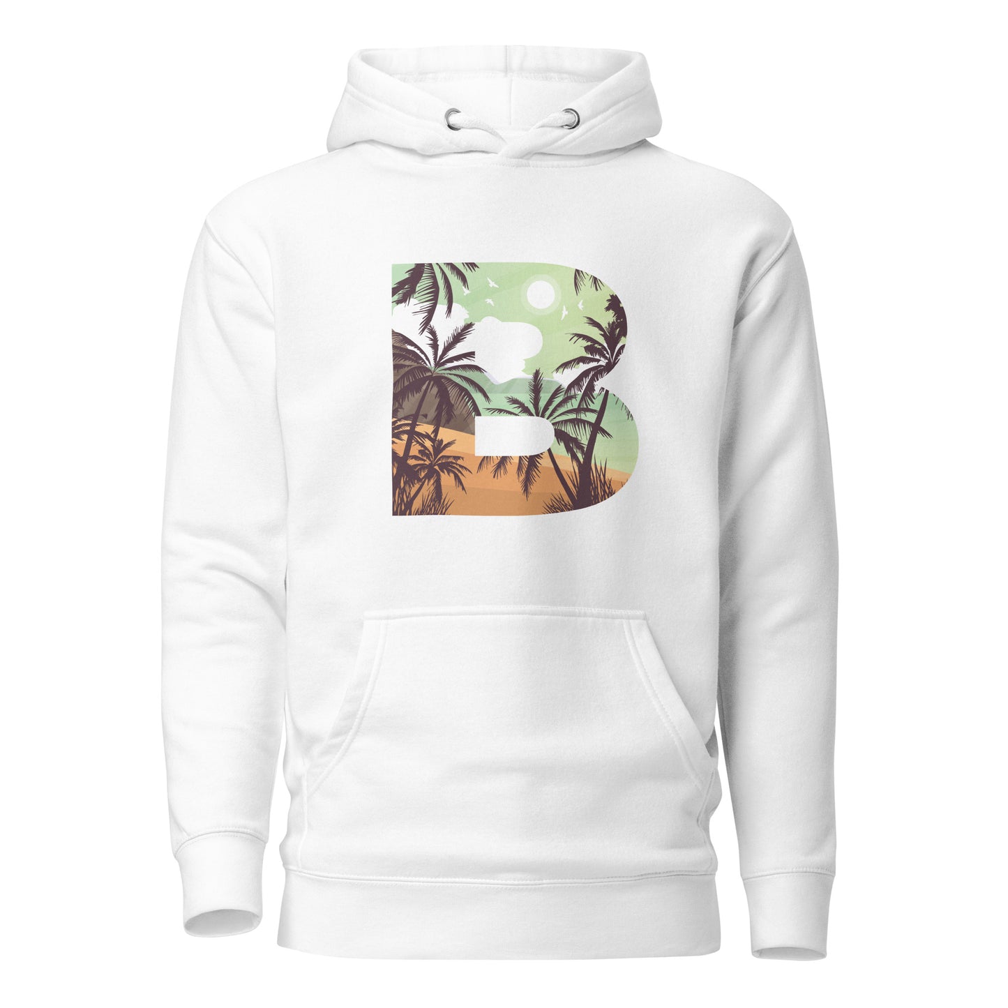 B Palm Trees Unisex Hoodie