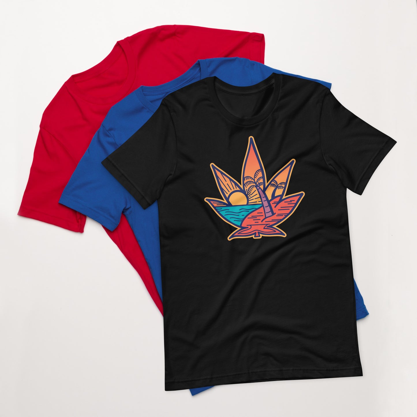 Weed Sunset Unisex t-shirt