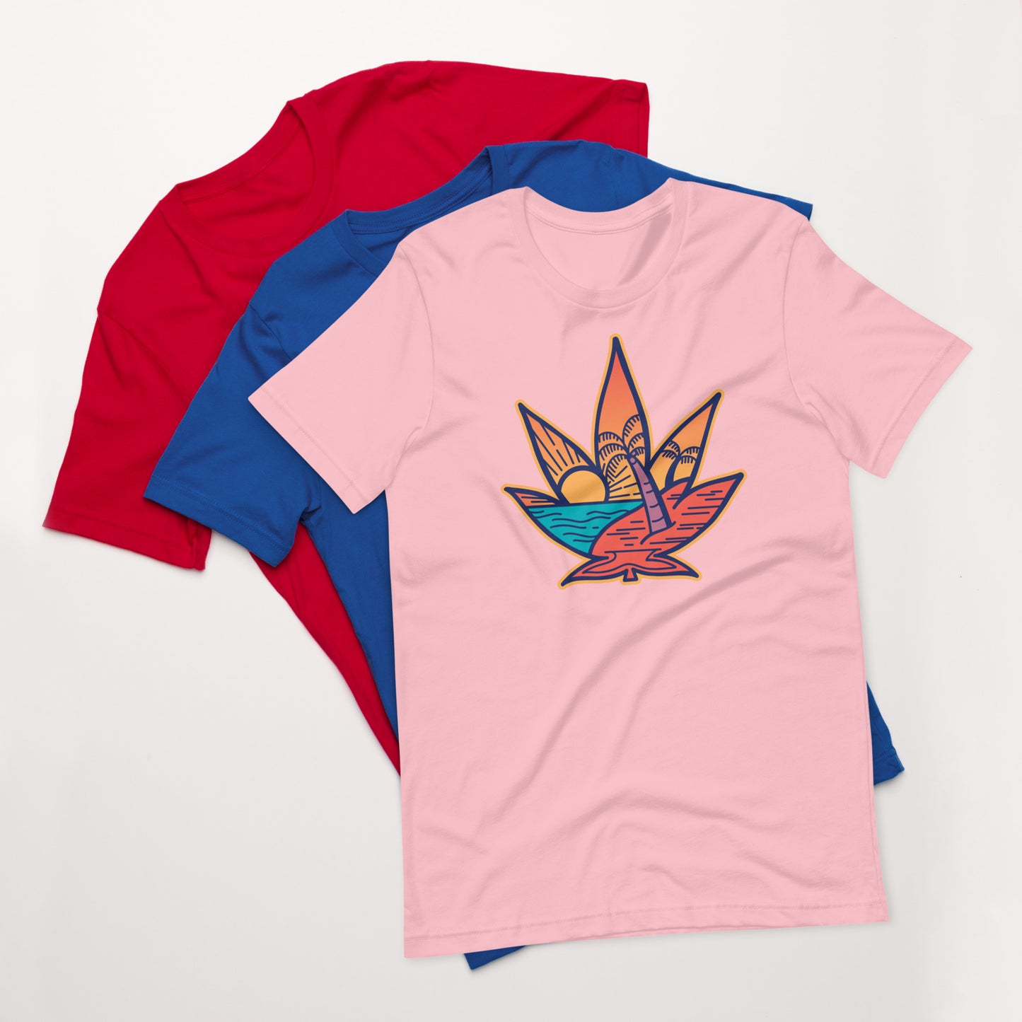 Weed Sunset Unisex t-shirt