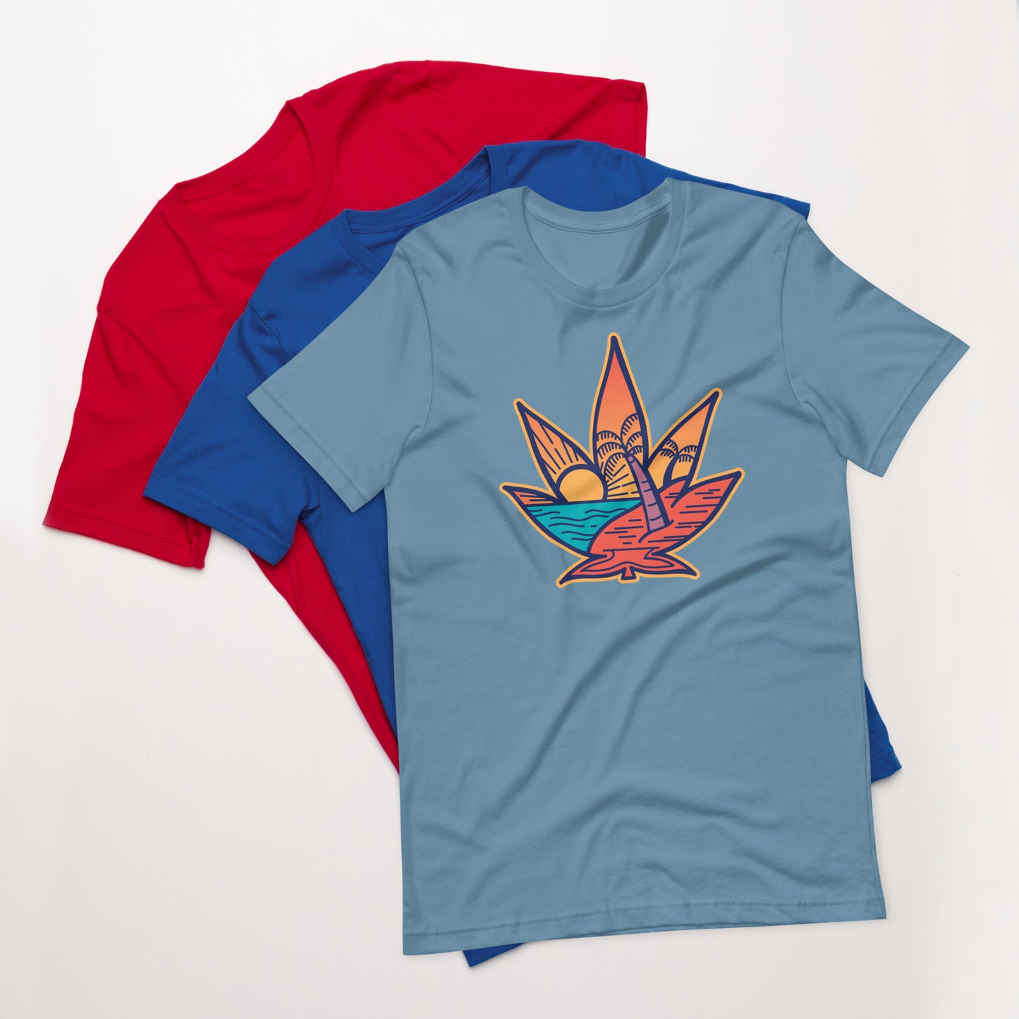 Weed Sunset Unisex t-shirt