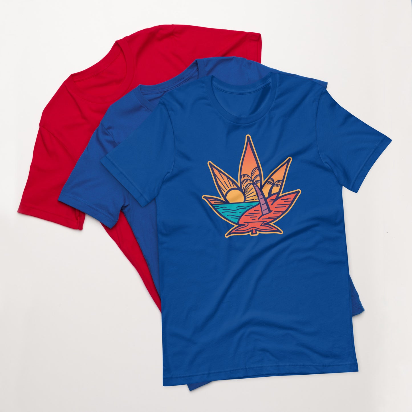 Weed Sunset Unisex t-shirt