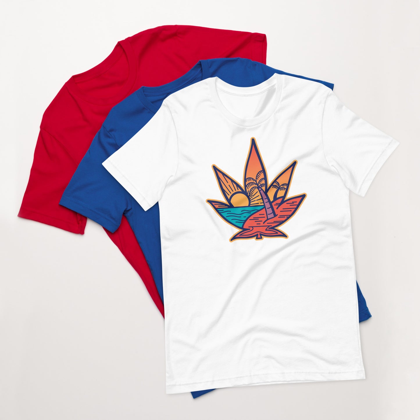 Weed Sunset Unisex t-shirt